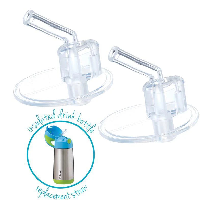b.box Insulated Bottle replacement straw tops (pack of 2)
