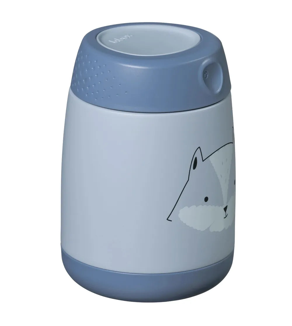 insulated food jar mini - friendly fox