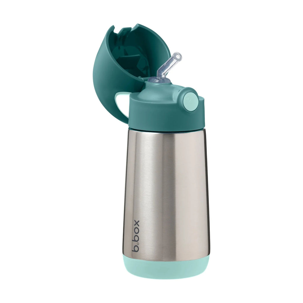 b.box Insulated Straw Bottle 350ml – Emerald Forest