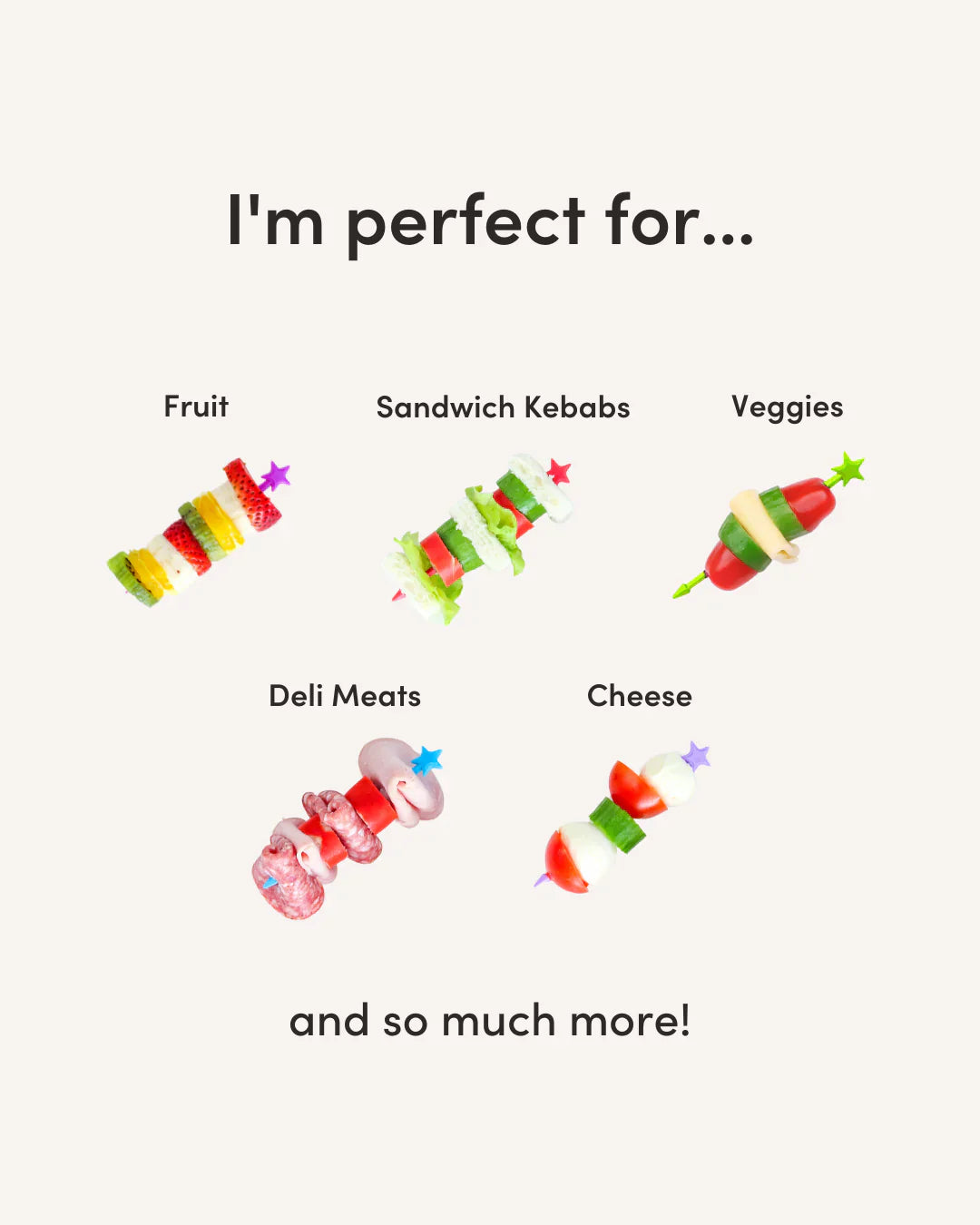 Lunch Punch Stix assorted colours set of 7