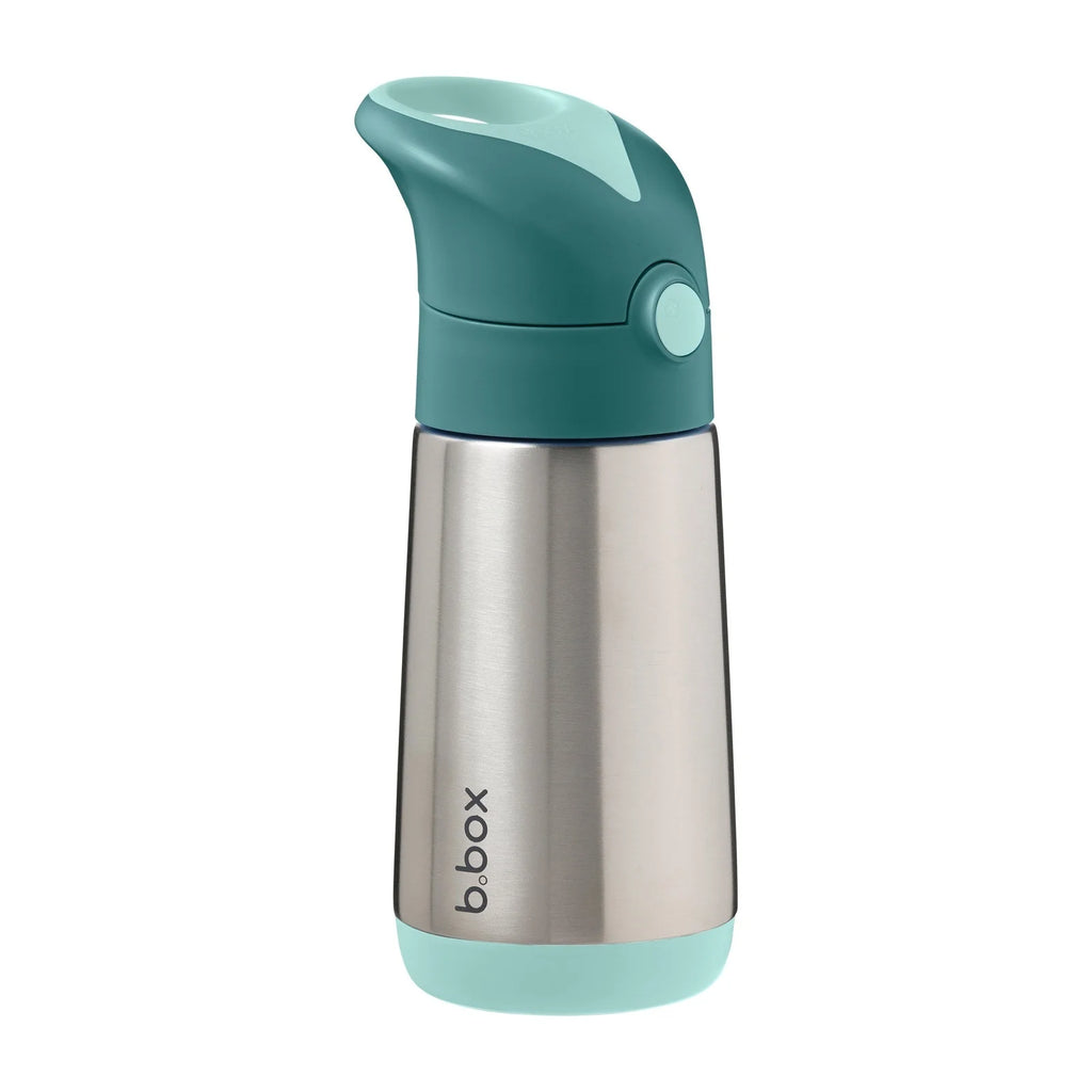 b.box Insulated Straw Bottle 350ml – Emerald Forest