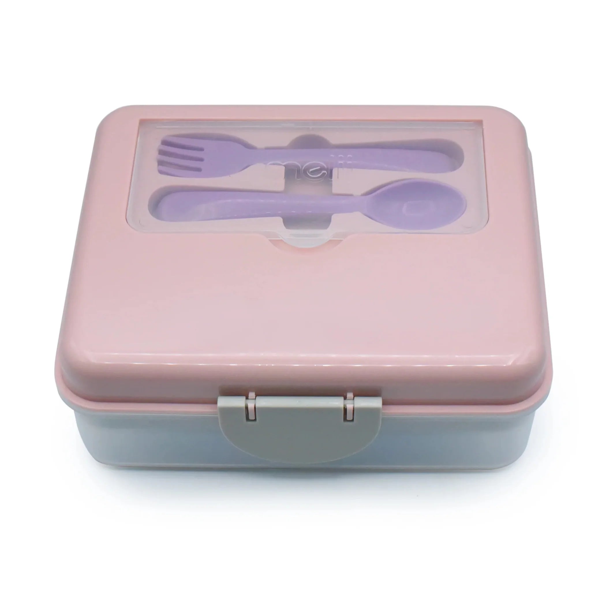 Melii 2 Tier Bento Box - Pink Purple Grey