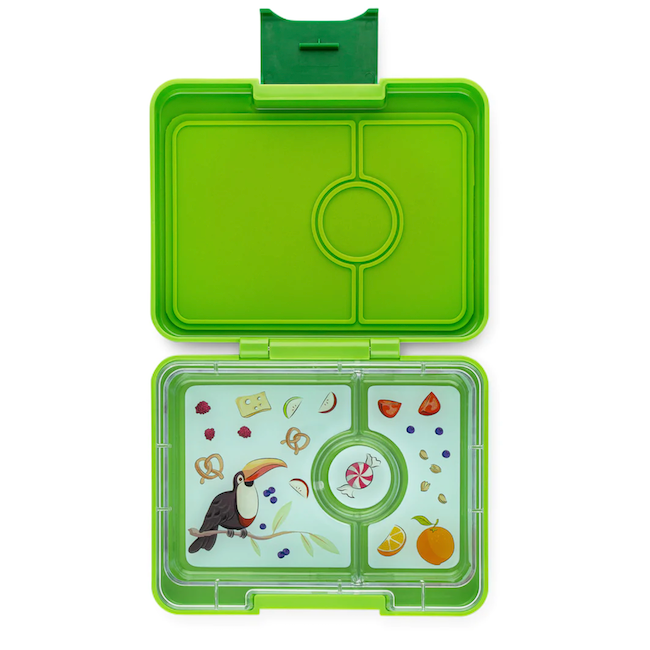Yumbox snack - Lime Green Toucan